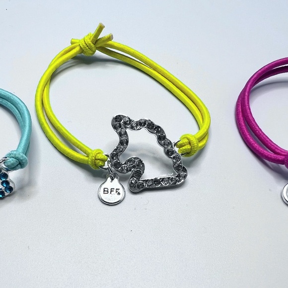 NWOT - 3 Unicorn BFF Bracelets with Rhinestones!!!! - Picture 2 of 2